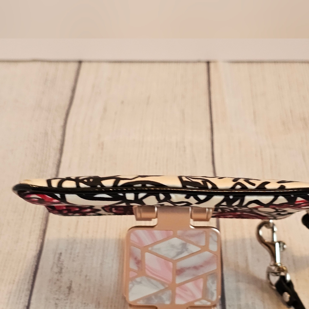Coach Poppy Daisy Floral Graffiti Wristlet - Picture 4 of 6